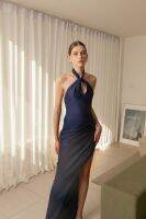 THREEP Aries maxi dress in Navy