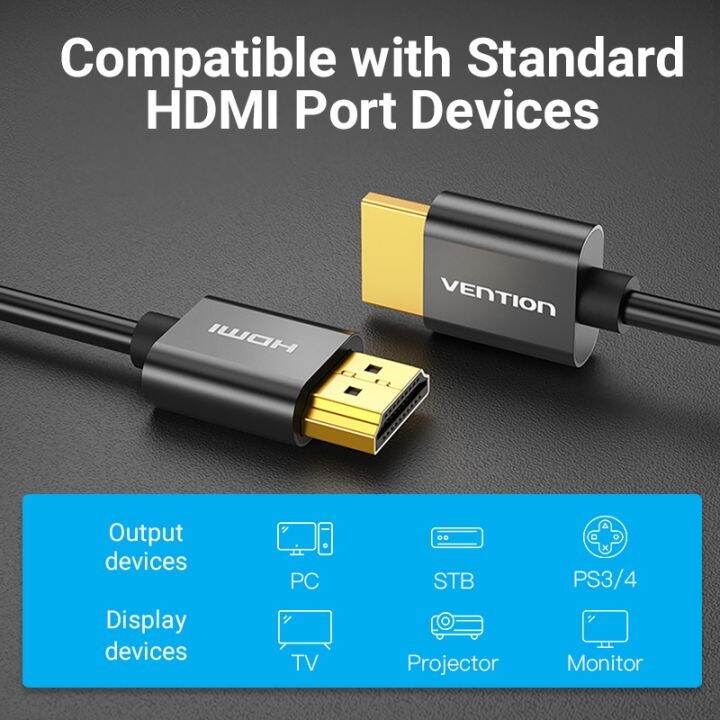 vention-สาย-hdmi-2-0-ขนาดเล็กพิเศษ-รองรับวีดีโอ-full-hd-2k-4k-ultra-slim-hdmi-2-0-cable-support-full-hd-2k-4k-video