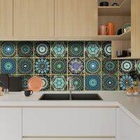 Kitchen Oil-proof And High-temperature Self-adhesive Tile Paste Living Room Bathroom Waterproof Mandala Decorative Wallpaper
