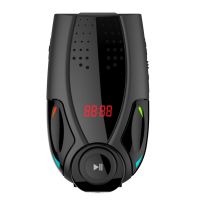 Kaka MINI Dual USB Car MP3 FM Transmitter ยานพาหนะเครื่องชาร์จเครื่องเล่นเพลง