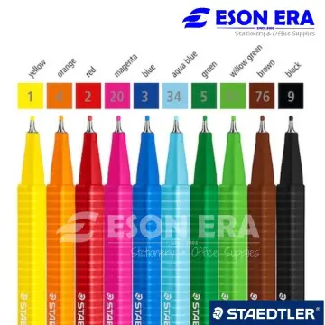 Staedtler Black Fineliner Drawing Pens - 0.05-2.0mm Office