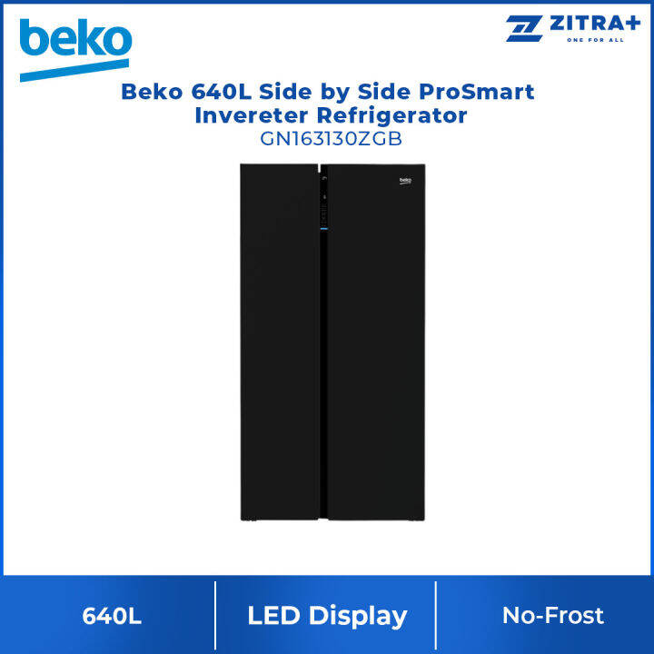 Beko 640L Side by side ProSmart Inverter Refrigerator GN163130ZGB