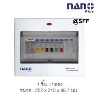 ตู้กันดูด ตู้คอนซูมเมอร์ยูนิต NANO PLUS เมน + 8 ช่อง ( ราคารวมเมน RCBO 50A + 6 ลูกย่อย)( 1 ชิ้น/กล่อง )