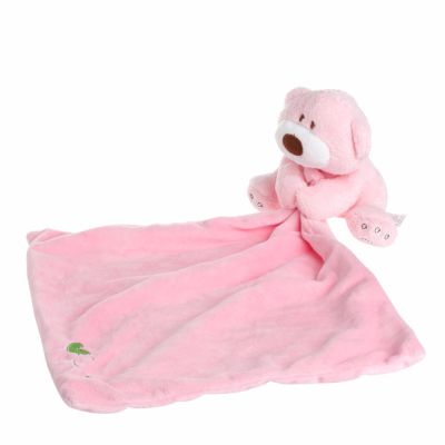 ตุ๊กตาหมีผ้าห่มซักได้ผ้านุ่มสำหรับเด็กสำหรับเด็กทารกยัดไส้ของเล่นนุ่มเนียนนุ่ม