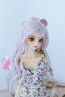 BJD MDD3point 4point 6point doll with wig high temperature silk and long curly hair wrapped face