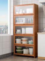 [COD] piece delivery kitchen storage cabinet locker with door cupboard simple rural large capacity transparent