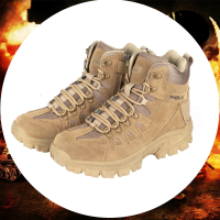 Bogie1 รองเท้าTactical รองเท้าข้อสั้น รองเท้าเดินป่า ปีนเขา งานภาคสนาม รุ่น Hiking shoe  (สีน้ำตาลทราย)