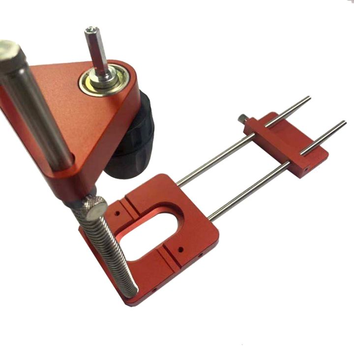 auto-line-drill-template-guide-tool-woodworking-drill-locator-aluminum-hole-drill-guide-dowel-jig