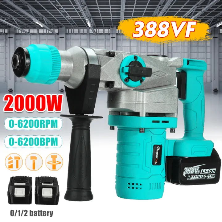 Mustool 388VF Multifunctional Brushless Heavy Duty Electric Hammer ...