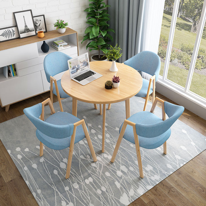 โต๊ะอาหาร-โต๊ะทานข้าว-โต๊ะอเนกประสงค์-โต๊ะกลม80cm-โต๊ะกาแฟ-โต๊ะหนังสือ-โต๊ะราคาถูก-ชุดโต๊ะพร้อมเก้าอี้4ตัว