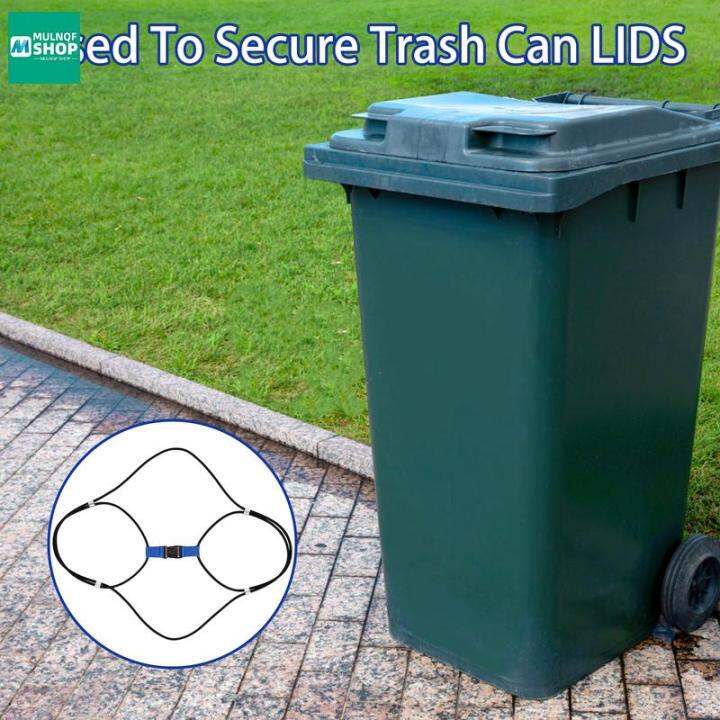 Garbage Lid Lock for Animals Raccoons Dog 2Pcs Trash Can Lock for 30 to