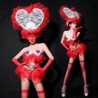 ♘✲ Patty peddler who sense of character gogo costumes valentines day night club WuDui ds costumes dance suit DJ clothing