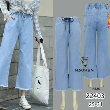 Wide leg pants highwaist trouser for women plain casual pants for women