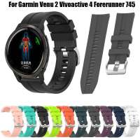 สายนาฬิกา22มม.,อุปกรณ์เสริมสายนาฬิกาข้อมือสำหรับ Garmin Venu 2 /Vivoactive 4 /Garminactive /Forerunner 745