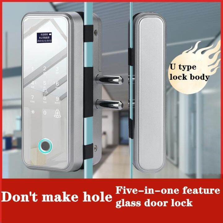 Password Recognition Door IC Card Fingerprint Smart for Glass Door Lock ...