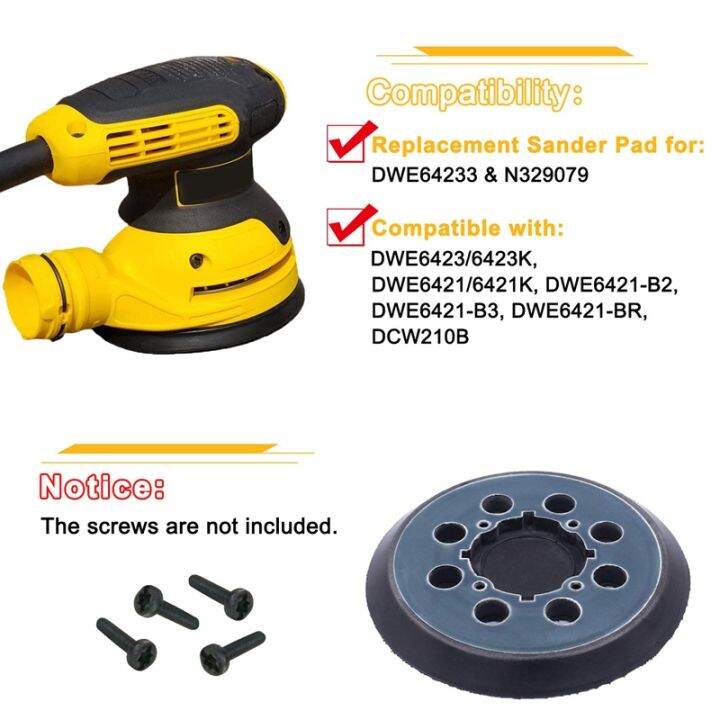 4-packs-5-inch-8-hole-hook-and-sanding-disc-backing-pads-for-dewalt-dwe64233-amp-n329079-dwe6423-6423k-dwe6421