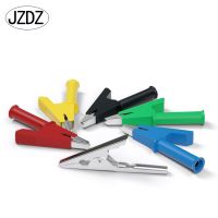 JZDZ 5pcs Alligator Clips Crocodile Safety Test Folders For 4mm Banana Plug Five colors J.60049 Electrical Circuitry  Parts