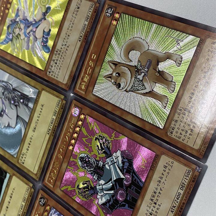 k9-9ชิ้น-เซ็ต-yu-gi-โอ้แฟลชการ์ดดวงตาสีฟ้ามังกรขาวตาแดงมังกรดำนักมายากลสีดำสาวเกมอะนิเมะของเล่นบัตรสะสม