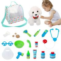 Care Play Set Doctor Kit Puppy Dog Toys 3-6 Year Olds Kids Doctor Playset With Realistic Doctor Pretend Play For Pretend