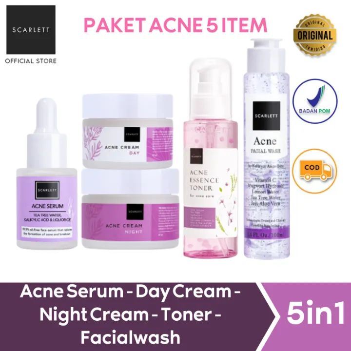 Scarllet acne set Indonesia cosmetic - カラーリング剤