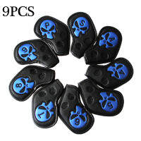 9PcsSet Golf Cover Skull Iron Pole Head Covers Putter Protector Outdoor Sports Waterproof Universal Protection