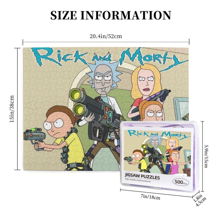rick-and-morty-morty-smith-summer-smith-and-beth-smith-wooden-jigsaw-puzzle-500-pieces-educational-toy-painting-art-decor-decompression-toys-500pcs