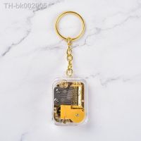 ✹ Mini Gold-Plated Movement Square Keychain Pendant Music Box Music Box Birthday Gift Creative Gifts Crafts