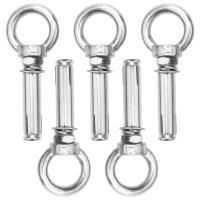 5Pcs M8 x 60mm Expansion Bolt Anchor Bolt 304 Stainless Steel Ring Lifting Anchor Eye Bolt Expansion Eyebolt