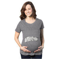 Maternity Wear Trendy Cat Fashion Animal Print Short-sleeved T-shirt