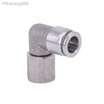 1/8 quot; 1/4 quot; 3/8 quot; 1/2 quot; BSP Female x 4-16mm Elbow Pneumatic 304 Stainless Steel Push In Quick Connector Release Air Fitting Homebrew