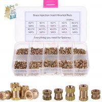 200/500Pcs M2*L-3.5 M2.5*L-3.5 M3*L-4.2(OD) Injection Nut Copper Insert Knurled Nuts Knurling Kit For Electrical Nails Screws Fasteners