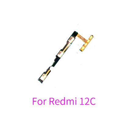 10PCS สําหรับ Xiaomi Redmi 12C Swith Power On Off Volume ปุ่มด้านข้าง Key Flex Cable