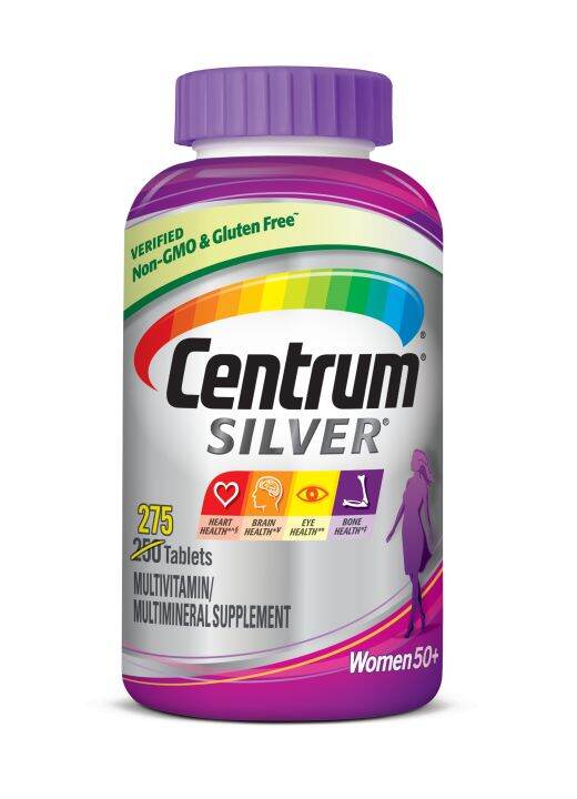 Centrum Silver Women 50+, 50 plus 275 Tablets Expiration Date 02/2022