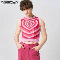 【HOT】☫✲❈ 2023 Fashion Men Printing O-neck Sleeveless Personality Streetwear Vests Crop S-5XL 7