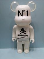 โมเดลการ์ตูนหมี400% หมีรุนแรง N1หมีบล็อคก่อสร้าง Bearbrick กล่องสีดำและสีขาว