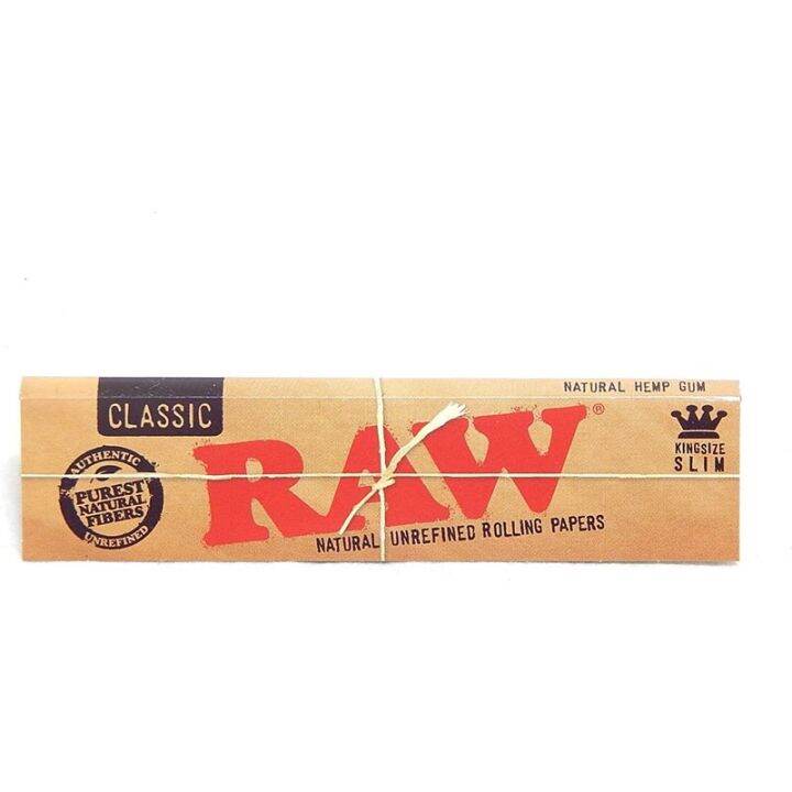 RAW Classic Brown King Size 110MM 32 Paper/Booklet Natural Gum All ...