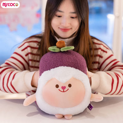 MSCOCO ตุ๊กตาแกะยัดไส้มังคุดจำลองน่ารักสร้างสรรค์ตุ๊กตาหนานุ่ม Boneka Mainan จำลองสำหรับเด็กสะดวกสบายสำหรับเด็กของขวัญ