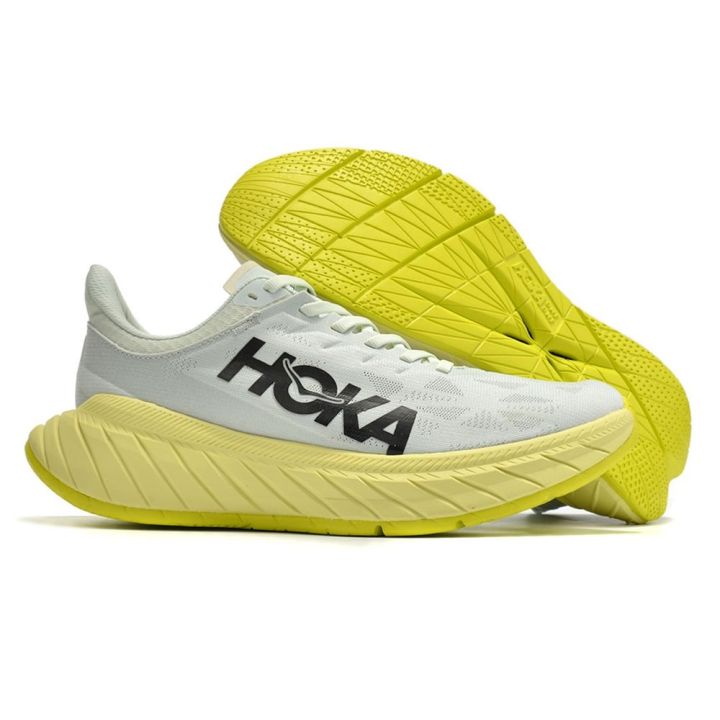 ต้นฉบับใหม่-hoka-คาร์บอน-x2รองเท้าวิ่งหนึ่งที่มีน้ำหนักเบากันกระแทกทางไกลผู้ชายผู้หญิงการจัดส่งสินค้าไลฟ์สไตล์กลางแจ้งรองเท้าผ้าใบ