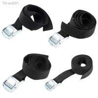 uxcell 1-4pcs 0.5M 0.8M 1M 1.5M 2M Long 25mm Wide Lashing Strap Cargo Tie Down with Cam Buckle Up to 250Kg Black Tool Parts