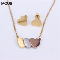 Stainless Steel Jewelry Set Necklace Stainless Steel Jewelry Sets Us - Heart-shaped - Aliexpress