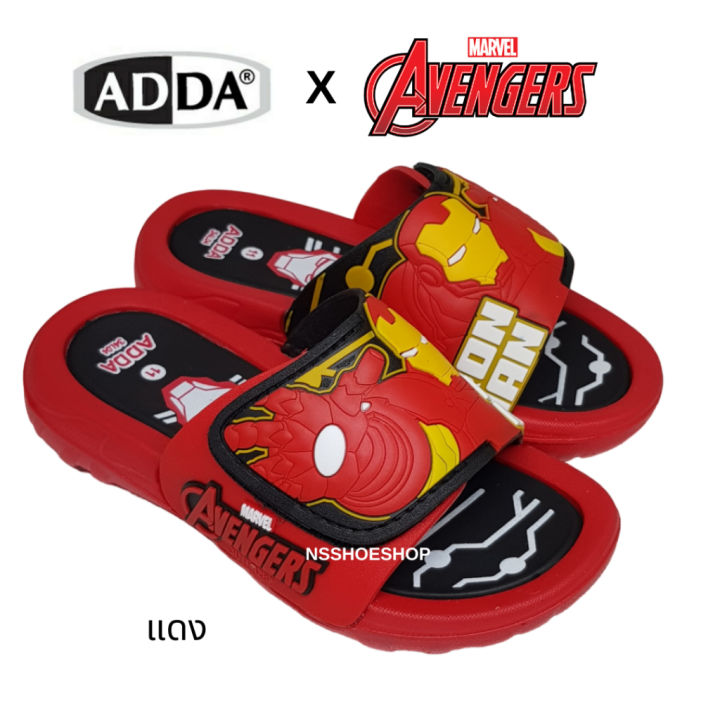 adda-34l04-ไอออนแมน-iron-man-รองเท้าแตะเด็กแบบสวม-อเวนเจอร์-avengers