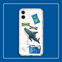 เคสโทรศัพท์มือถือ TPU แบบใส กันกระแทก ลายฉลาก IKEA แฟชั่นสร้างสรรค์ สําหรับ IPhone 12 mini 14 Pro 11 Pro X XS Max Xr 6s 7 8 Plus