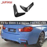 ไฟเบอร์คาร์บอนแห้งตัวแยกดิฟฟิวเซอร์ด้านหลังสำหรับ BMW 3 4ชุด F80 M3 F83 M4กันชนรถ2014-2018เอฟพีอาร์ด้านหลังตัวแยกดิฟฟิวเซอร์