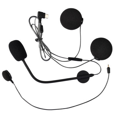 Fodsports ชุดหูฟังสำหรับ M1S-Plus รถจักรยานยนต์หมวกกันน็อคอินเตอร์คอมประเภท-C อินเตอร์เฟซหูฟังชิ้นส่วนบลูทูธอินเตอร์โฟนอุปกรณ์เสริม