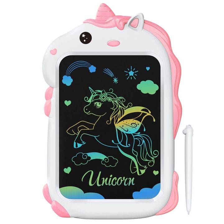 unicorn-toys-gifts-for-girls-toys-8-5inch-lcd-writing-tablet-magic-drawing-board-kids-art-electronic-painting-tool