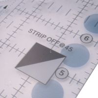 Ruler Grids 45 Degree Double Strip Ruler Non- Quarter Square Triple-cornered Cutting Guide (10 Inch)