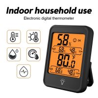 LCD Digital Hygrometer เครื่องวัดอุณหภูมิห้องพร้อมขาตั้งแม่เหล็กแบบพกพา House Office Temperature Monitor เครื่องวัดอุณหภูมิ Hygrometer