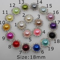 【CW】 New 10Pc 18mm colorful Wedding Flat back Rhinestone Jewelry Accessory hair flower center scrapbooking