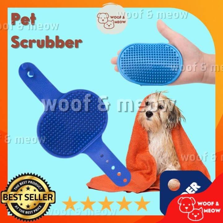 Pet Scrubber Grooming Deshedding Bath Brush Lazada PH