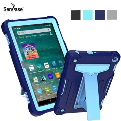 Kids Safe PC Silicon Hybrid Shockproof Anti-fall Stand Tablet Cover For Amazon Fire HD 8 Plus 10th Gen 8.0 inch 2020 Case